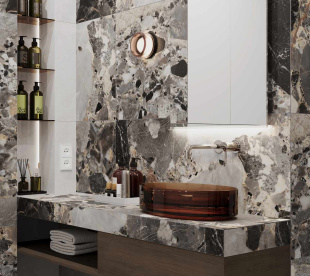 Керамогранит Ceradim Grappolo Multi серый матовый рект. (60х119,5) арт. CR6012G0461R